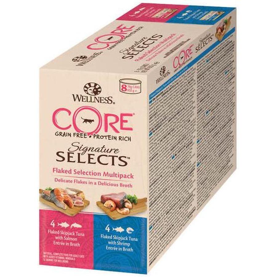 WELLNESS Core Signature Selects Nourriture humide pour chat adulte Boeuf/Poulet 79g