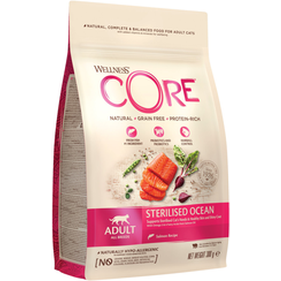 WELLNESS CORE Signature Selects Nourriture humide pour chat Thon Maquereau Crevettes 79g