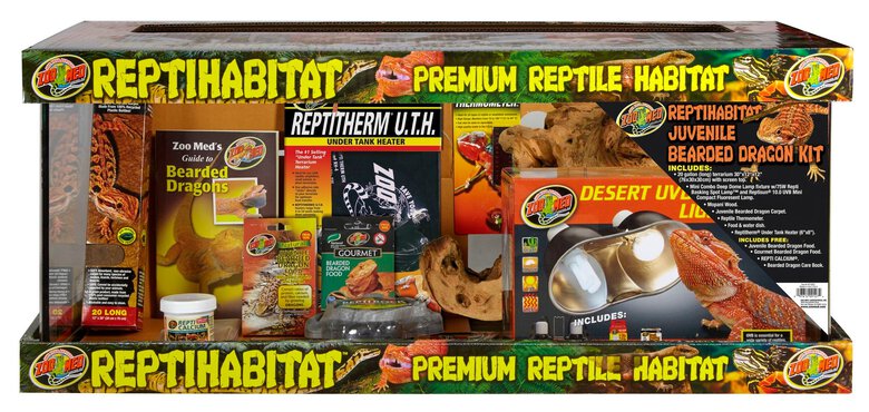 ZOOMED ReptiHabitat Kit Juvenile Dragon Barbu 76x30x30cm Terrarium Complet 20 Gallons
