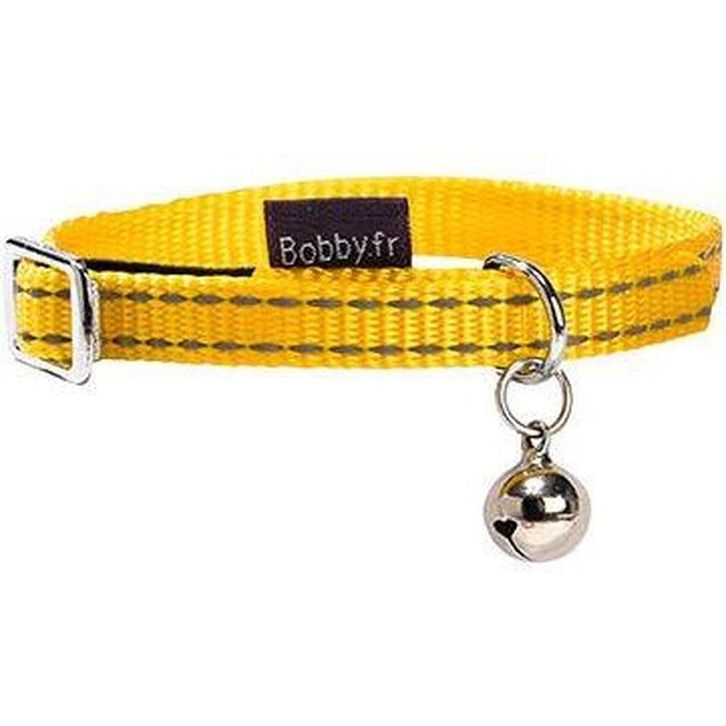 ZOOMALIN Collier Chat Safe Nylon Réfléchissant Clochette Sécurité Dégagement Rapide 17-26cm Couleur Vive