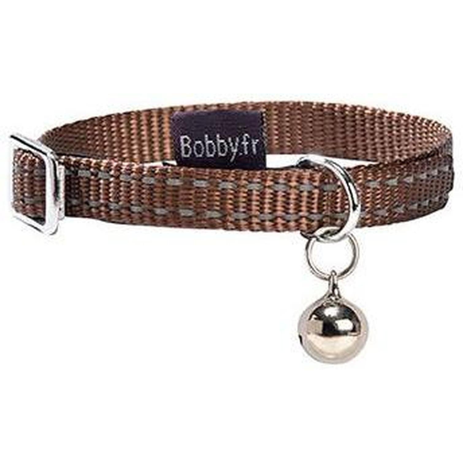 ZOOMALIN Collier Chat Safe Nylon Réfléchissant Clochette Sécurité Dégagement Rapide 17-26cm Couleur Vive