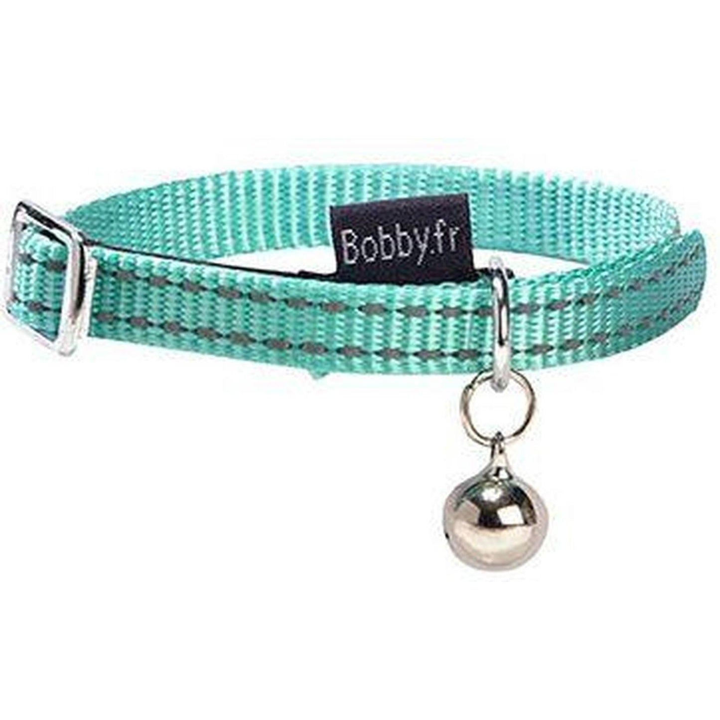 ZOOMALIN Collier Chat Safe Nylon Réfléchissant Clochette Sécurité Dégagement Rapide 17-26cm Couleur Vive