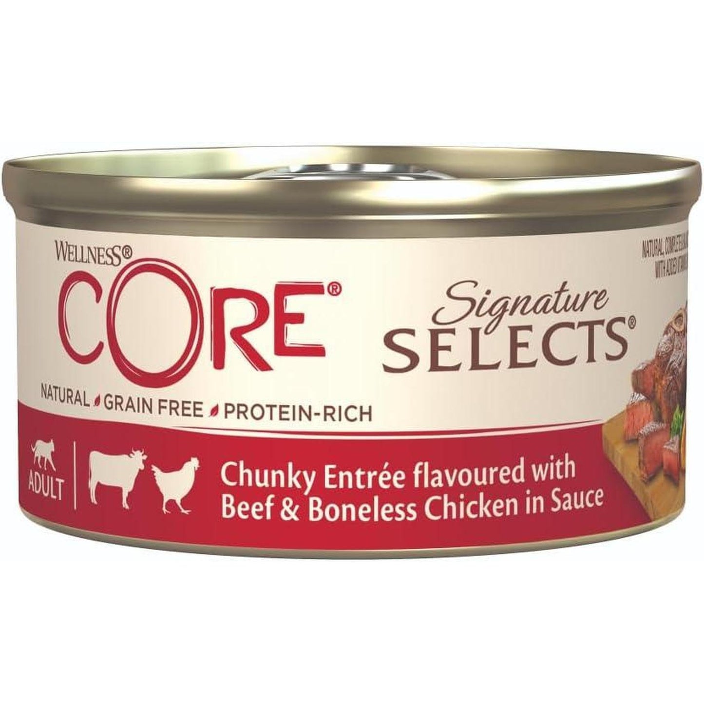 WELLNESS CORE Signature Selects Chat Sélection Tendre Morceaux 8x79g