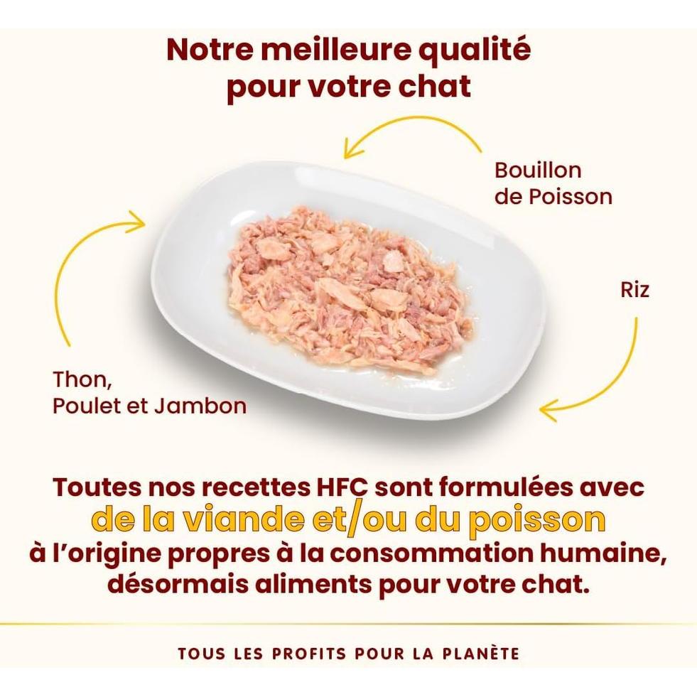 ALMO NATURE HFC Natural Thon, Poulet et Jambon 150g