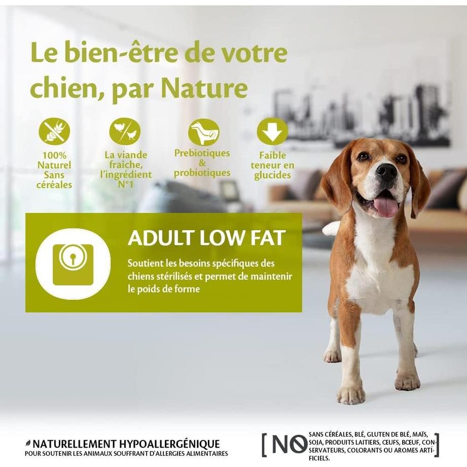 WELLNESS CORE Low Fat Croquettes pour Chien Adulte Dinde 1.8kg