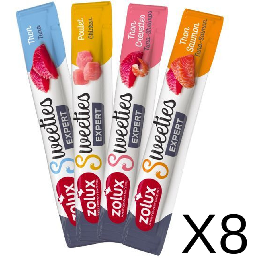 ZOLUX Stick Crème Thon Saumon 14g Friandise Crémeuse pour Chat