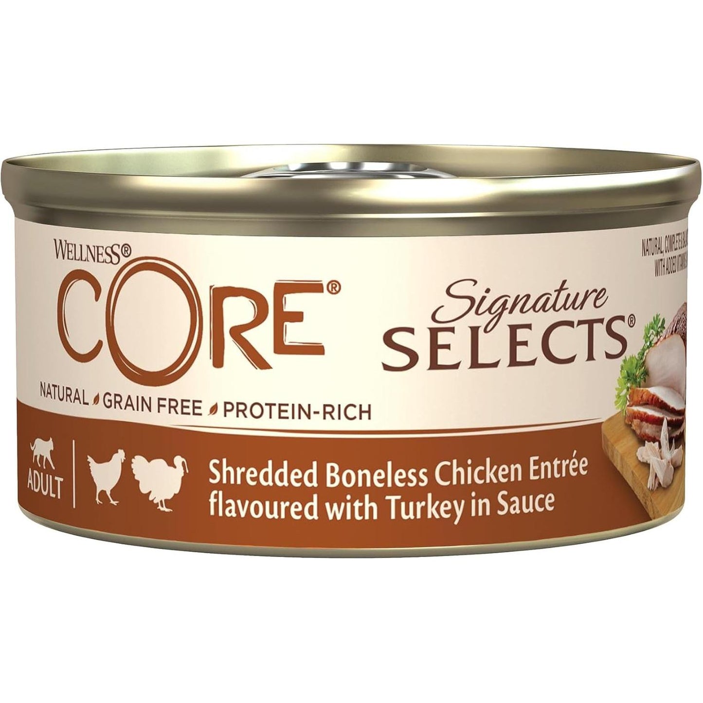 WELLNESS CORE Signature Selects Chat Sélection Effilochés 8x79g