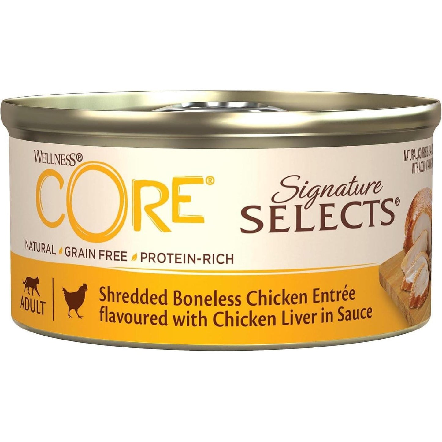 WELLNESS CORE Signature Selects Chat Sélection Effilochés 8x79g