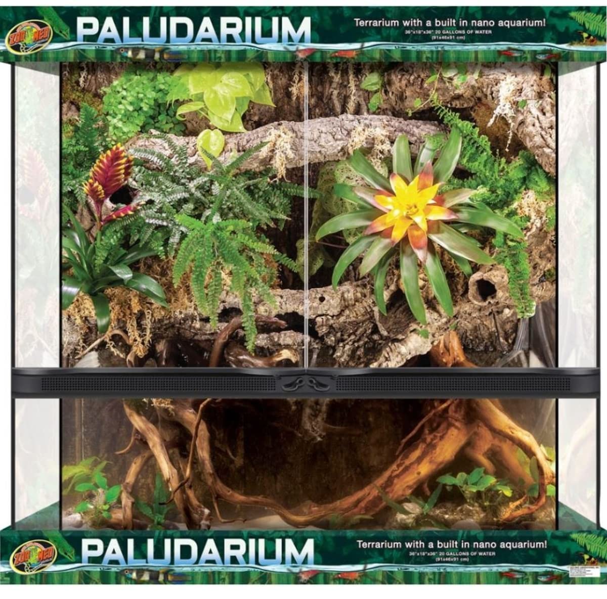 ZOOMED Paludarium 91x46x91 cm 80L