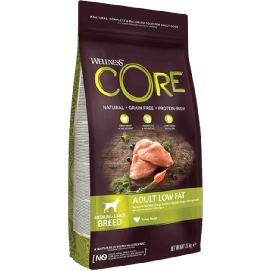 WELLNESS CORE Small Breed Adult Low Fat Dinde 5kg