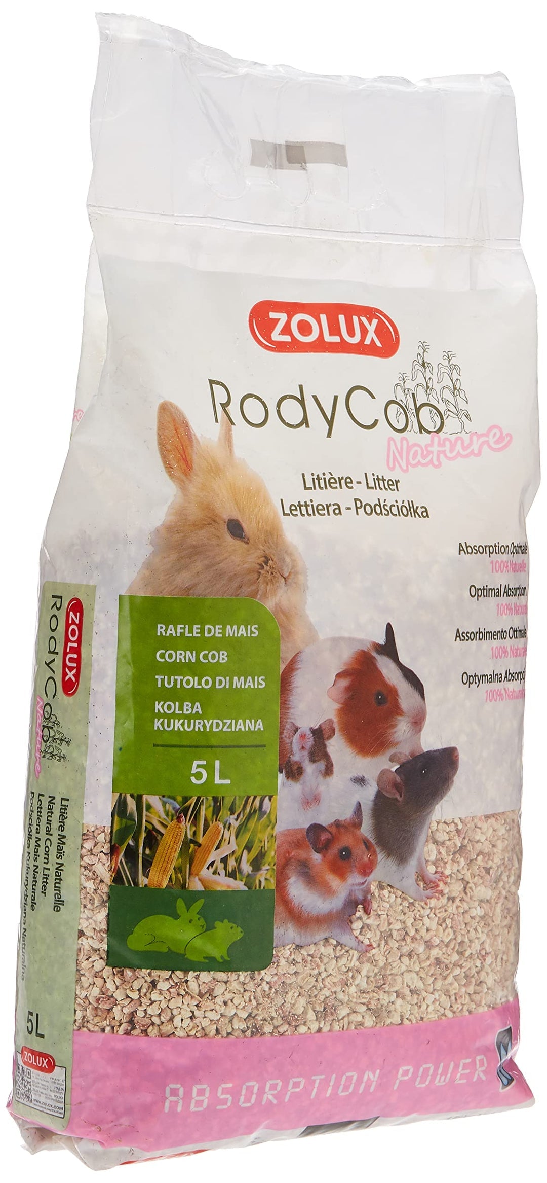 ZOLUX Litière RodyCob Nature 5L
