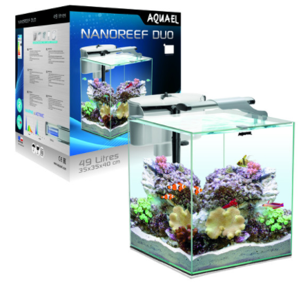 AQUAEL Aquarium Nano Reef 35 Duo Blanc 2.0 49L