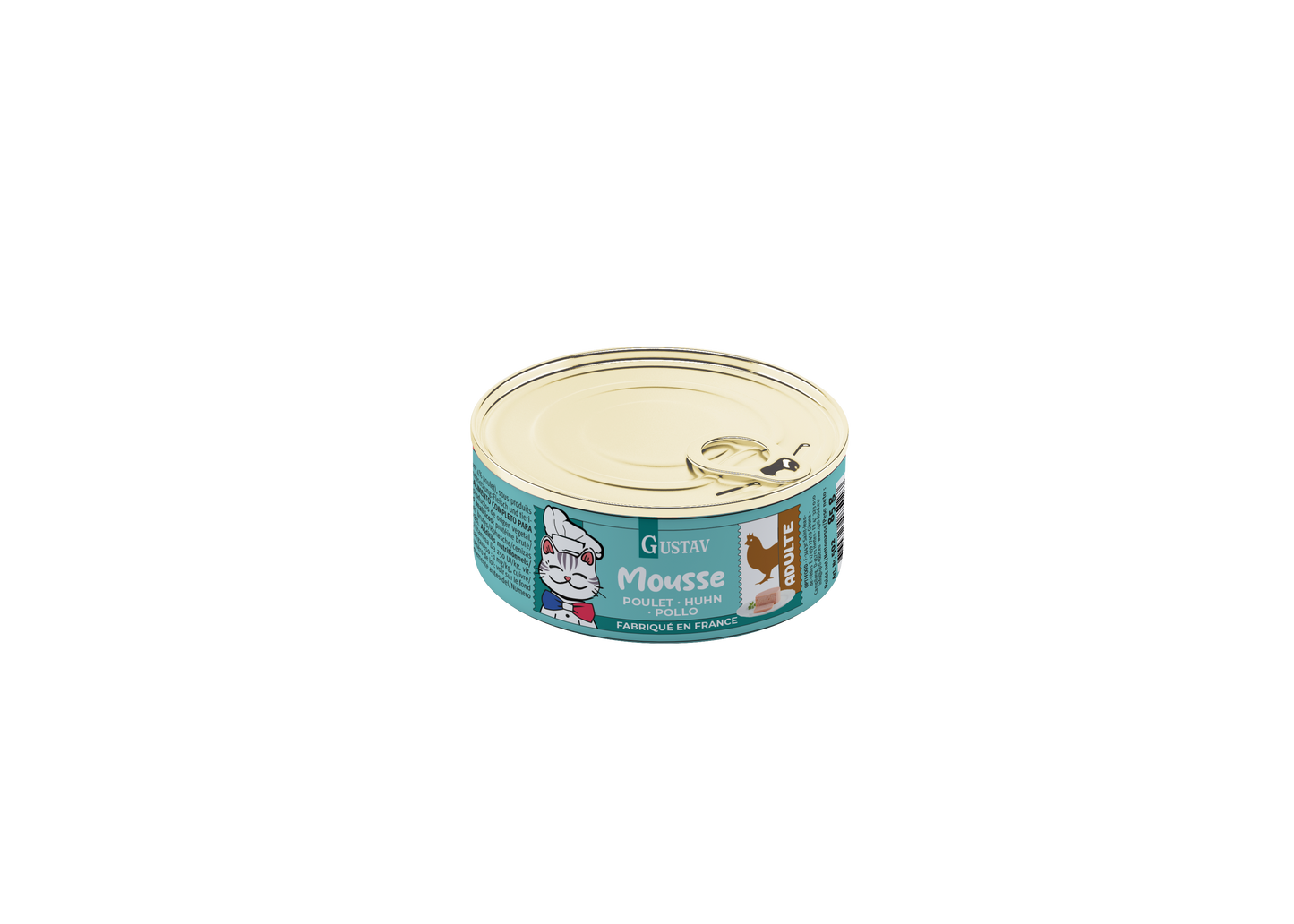 GUSTAV Mousse Chat, poulet