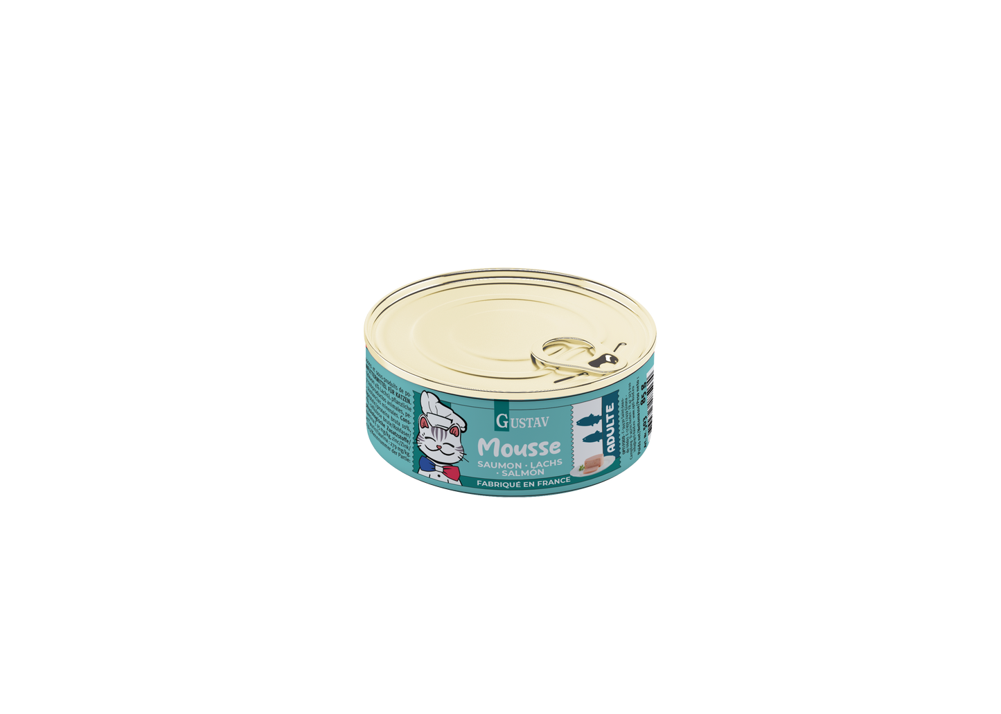 GUSTAV Mousse Chat, saumon
