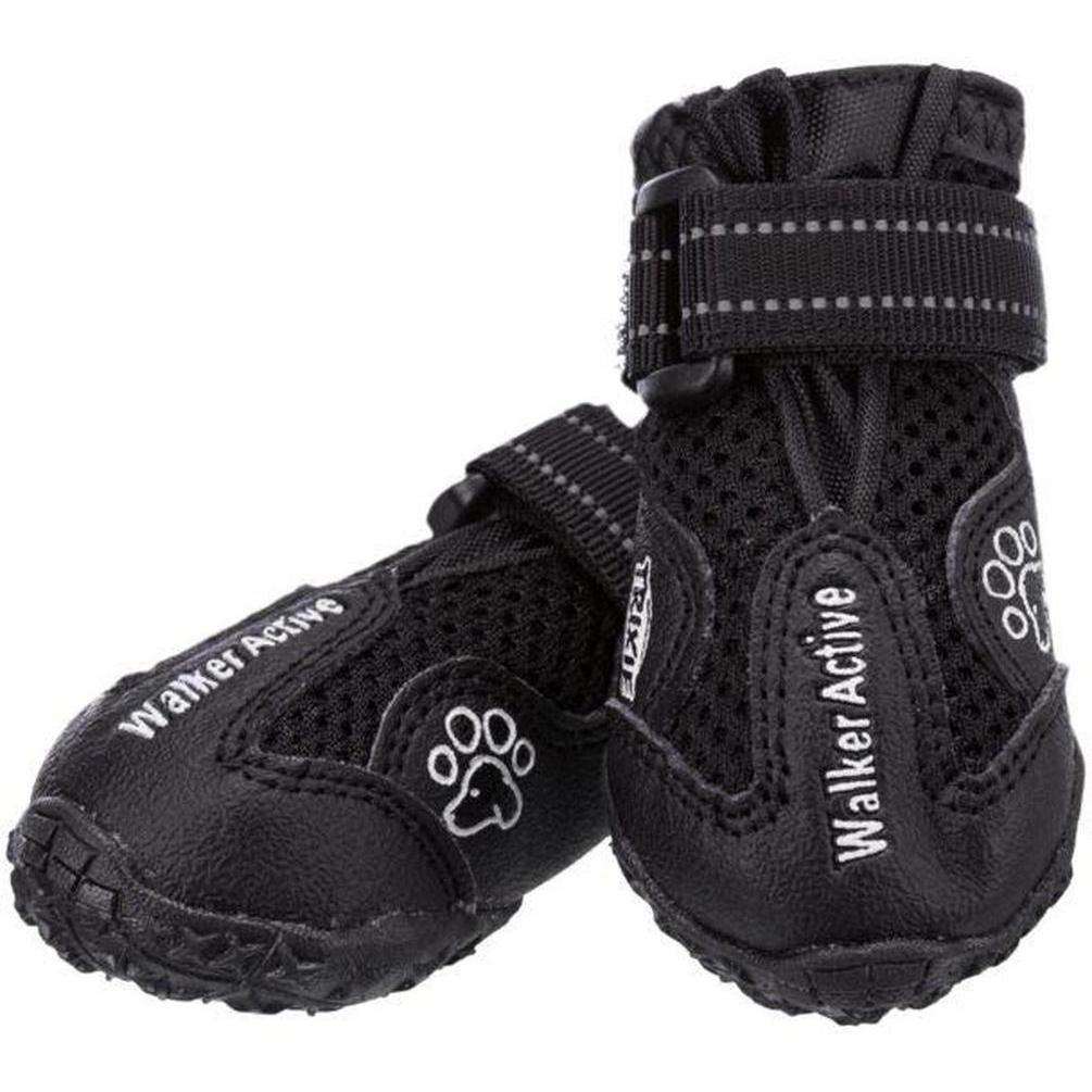 TRIXIE Walker Active Bottes de Protection pour Chien Taille S/M 2 pièces Noir