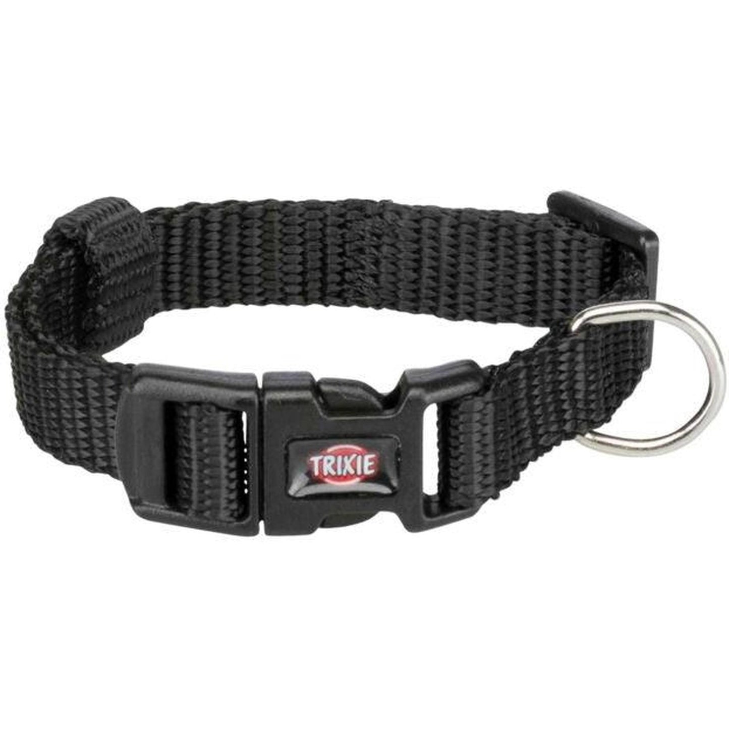 TRIXIE Premium Collier pour Chien Nylon Réglable Noir 25-40 cm x 1,5 cm