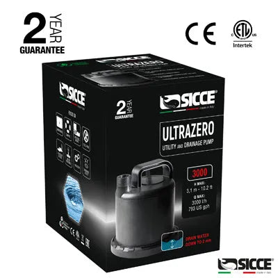 POMPE ULTRAZERO 3000l/h SICCE