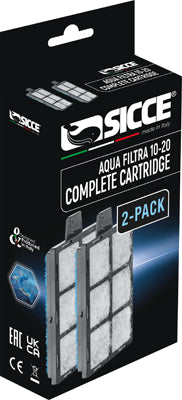 CARTOUCHE COMPLETE pr- filtre AQUAFILTRA 10/20 (2pc) SICCE