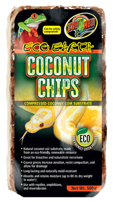 Eco Earth COCONUT CHIPS 1 brique 500g Zoomed