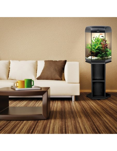 AQUAEL Aquarium HEXA SET D&N 60L LED Filtre Chauffe-eau Intégré