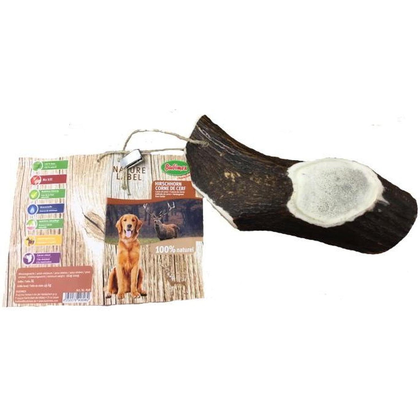 ZOOMALIN Bois de cerf XL 160-200g pour chien