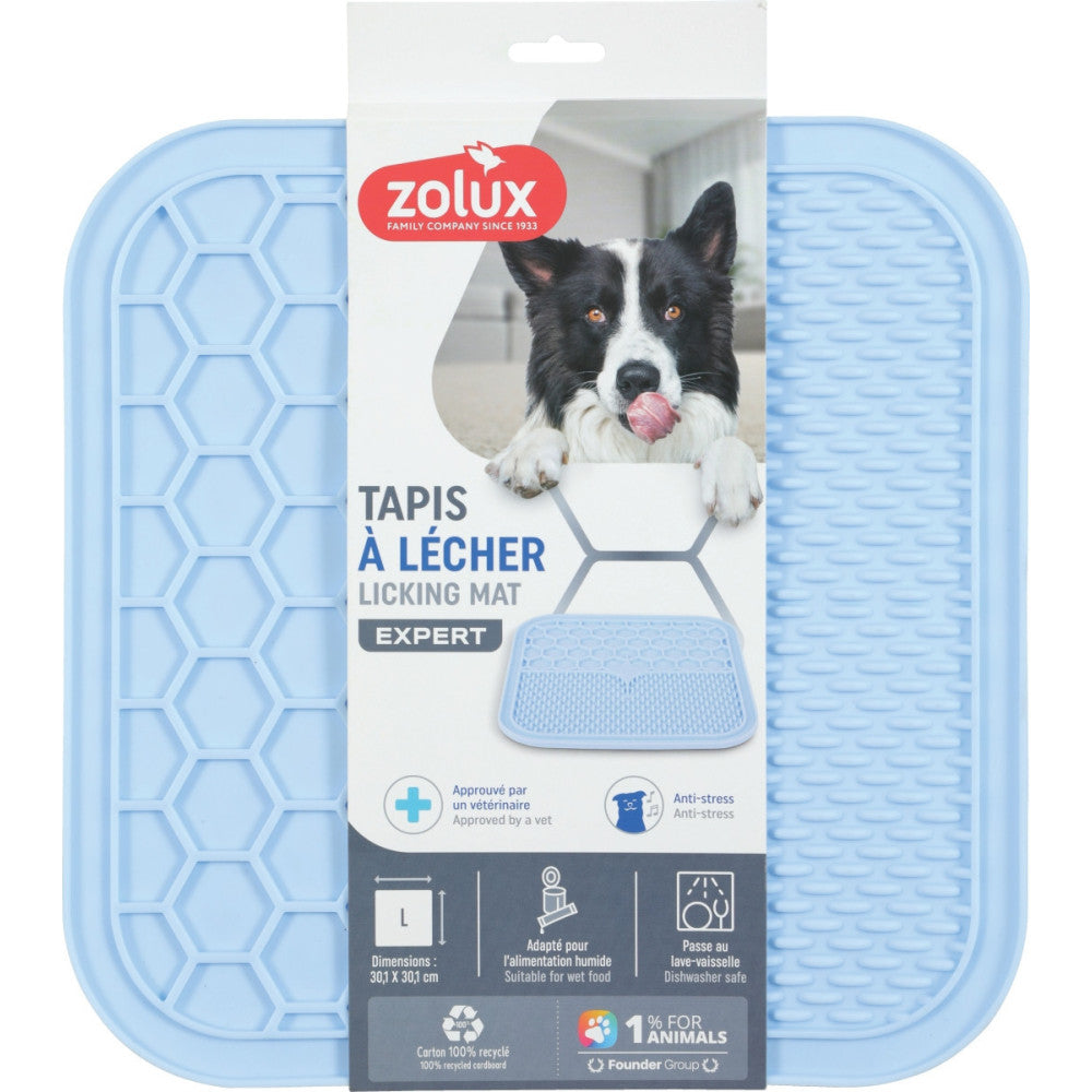 ZOLUX Tapis Écuelles Silicone L Bleu 55x39cm