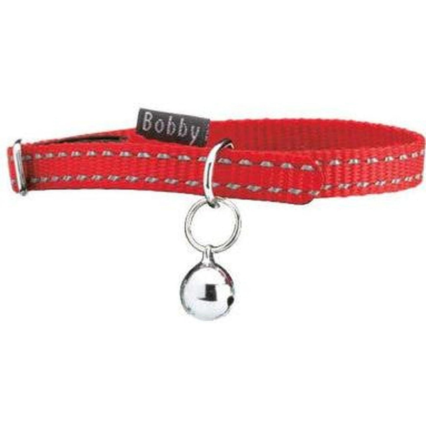 ZOOMALIN Collier Chat Safe Nylon Réfléchissant Clochette Sécurité Dégagement Rapide 17-26cm Couleur Vive