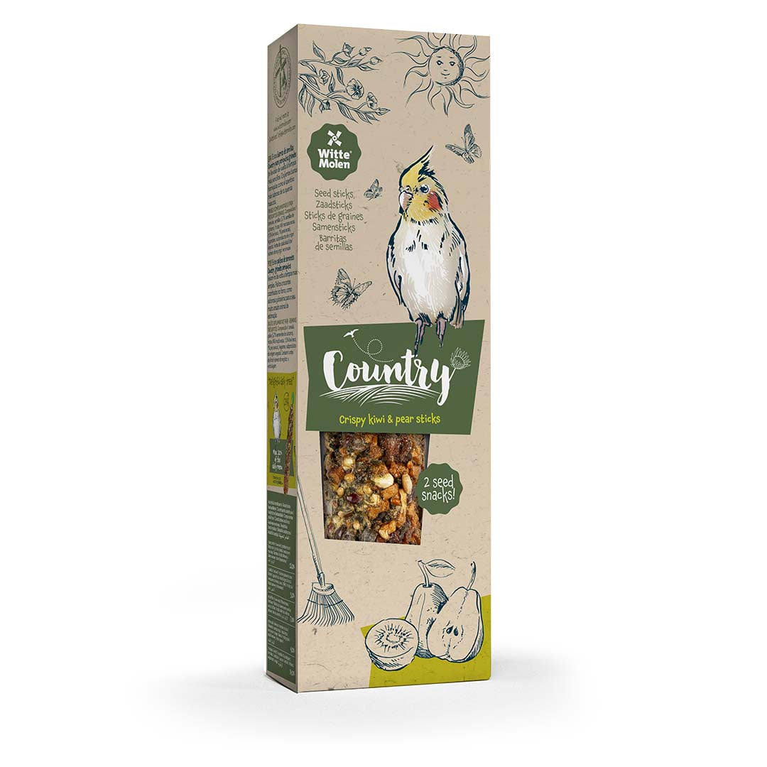COUNTRY Country Sticks grande perruche Kiwi & Poire 2x70g