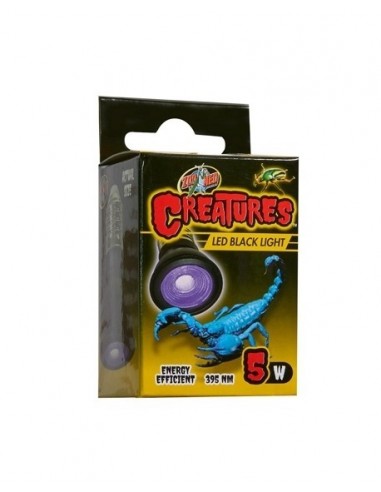 ZOOMED Creatures Black Light LED 5W Lampe UV pour invertébrés 395 nm