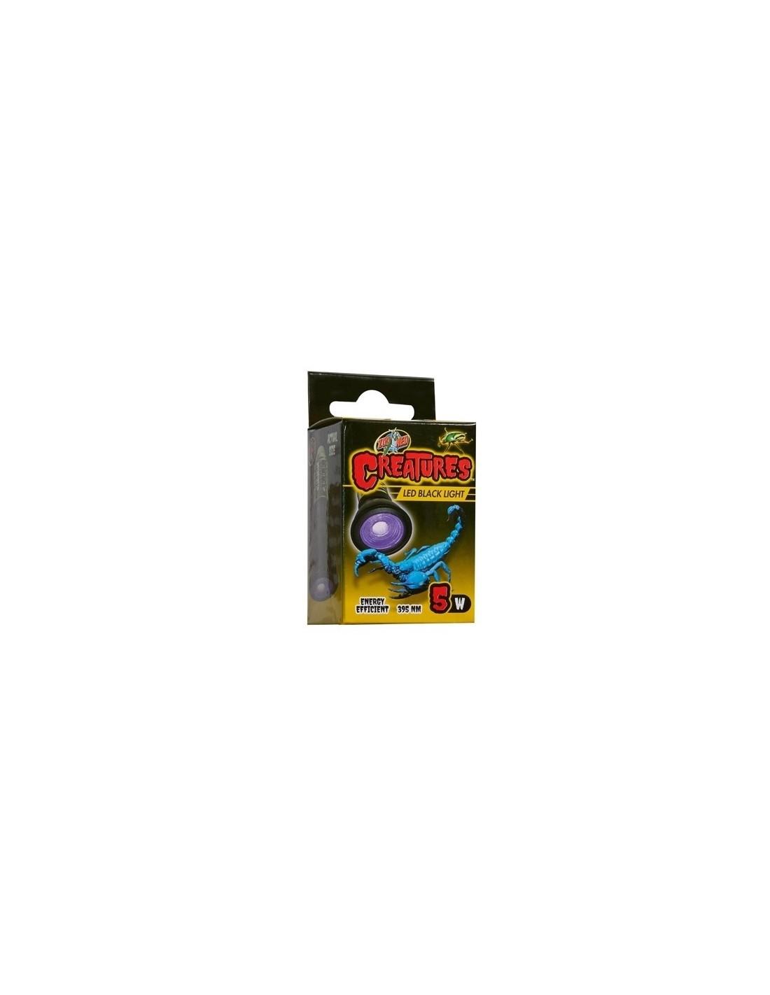 ZOOMED Creatures Black Light LED 5W Lampe UV pour invertébrés 395 nm
