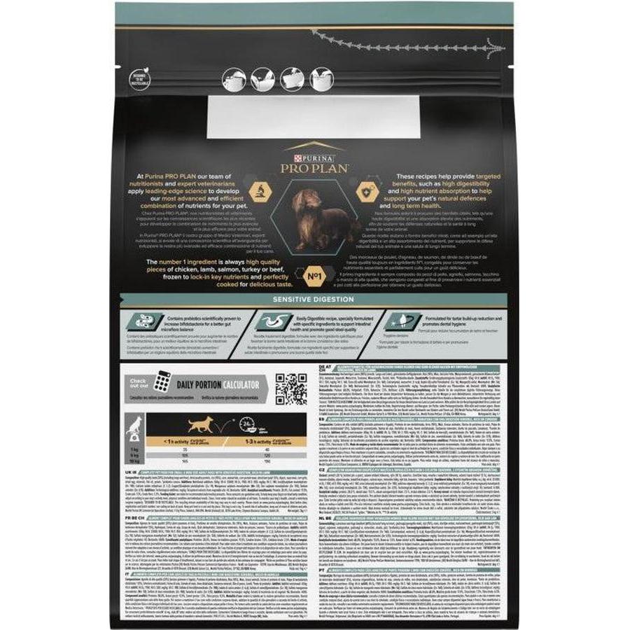 PRO PLAN SMALL & MINI ADULT SENSITIVE DIGESTION riche en agneau de haute qualité 3kg