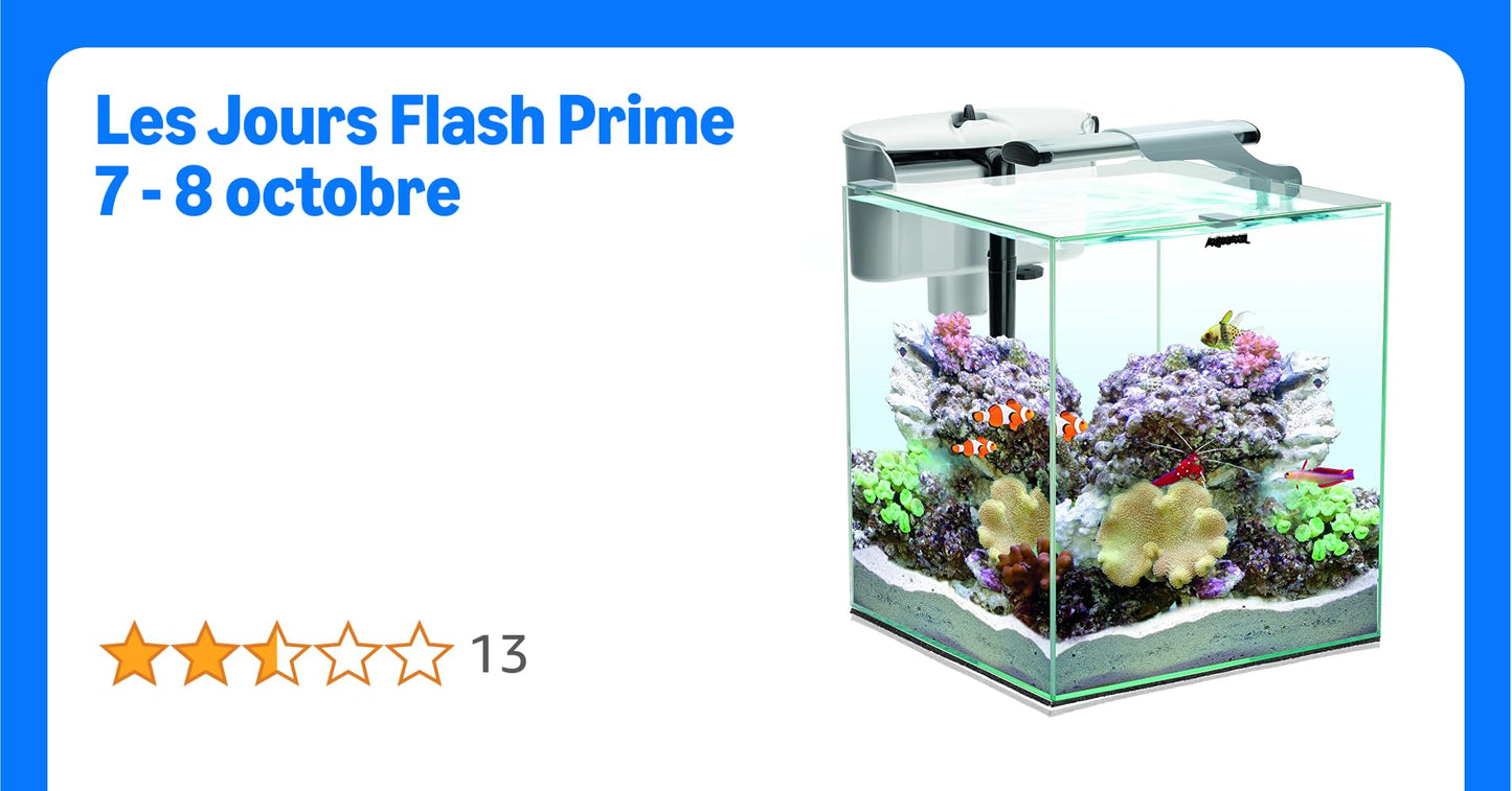 AQUAEL Aquarium Nano Reef 35 Duo Blanc 2.0 49L