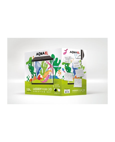 AQUAEL Aquarium Set Leddy Mini 35 Blanc 19L