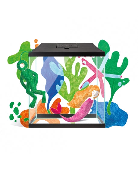 AQUAEL Aquarium Set Leddy Mini 35 Noir 19L