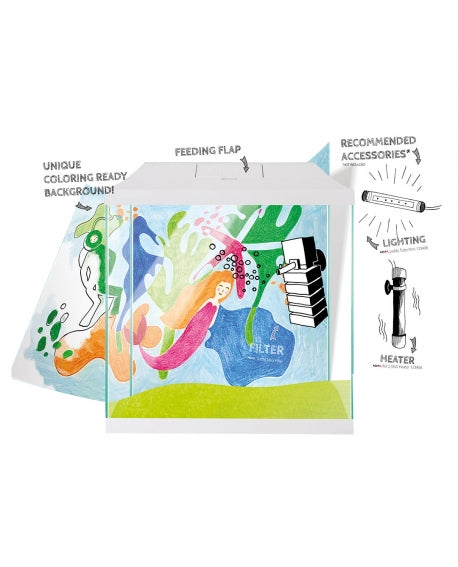 AQUAEL Aquarium Set Leddy Mini 35 Noir 19L