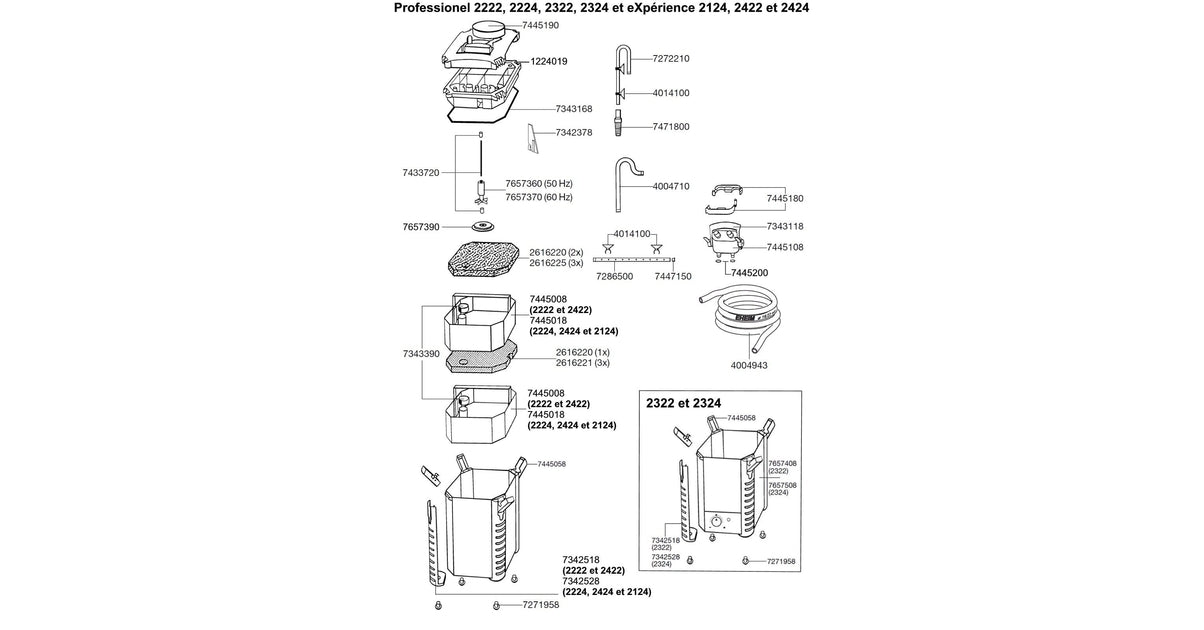 EHEIM Capot 2222-2324 Pièce détachée pour filtre externe