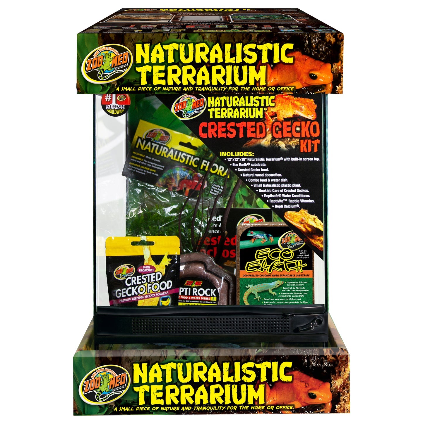ZOOMED Terrarium Crested Gecko Kit 30x30x46 cm