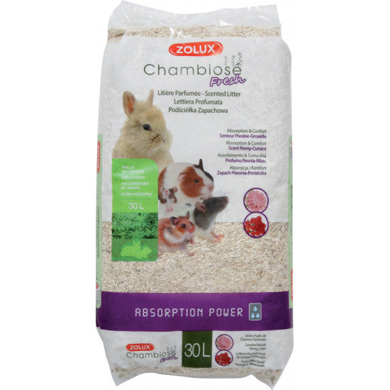 ZOLUX Litière Chambiose Pivoine-Groseille 30L