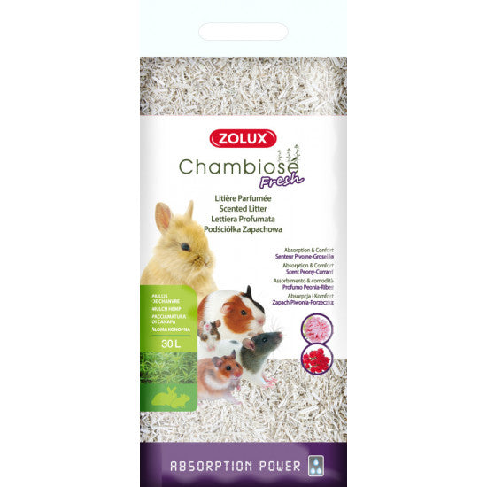 ZOLUX Litière Chambiose Pivoine-Groseille 30L