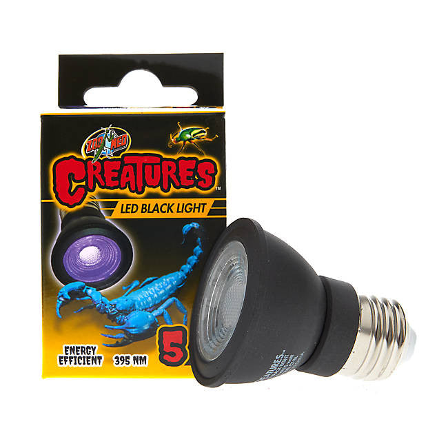 ZOOMED Creatures Black Light LED 5W Lampe UV pour invertébrés 395 nm