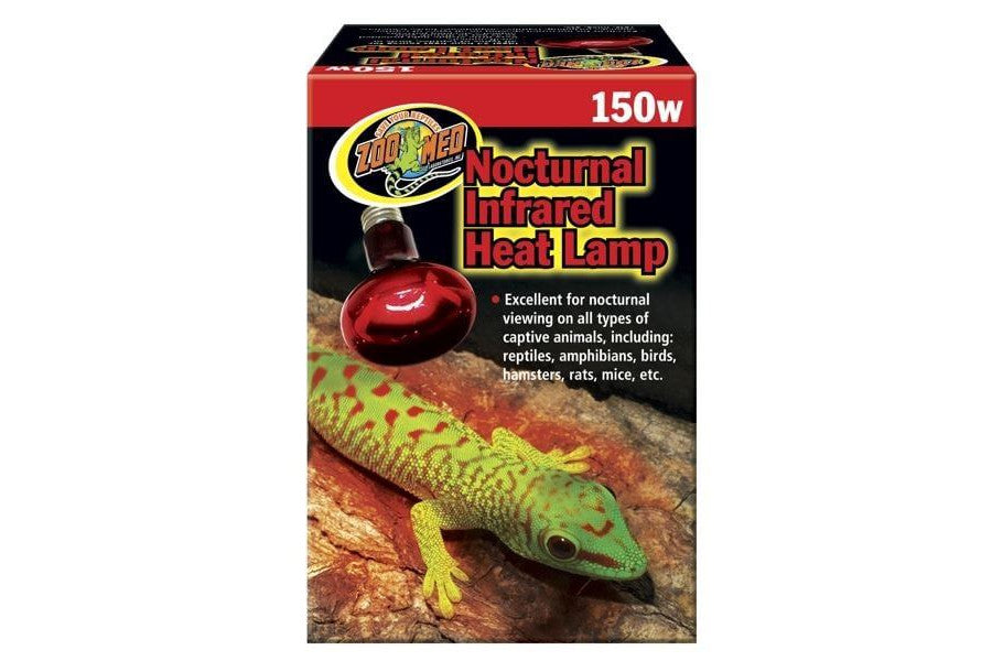 ZOOMED Lampe Nightlight Red 100W Ampoule chauffante rouge pour reptiles et petits animaux