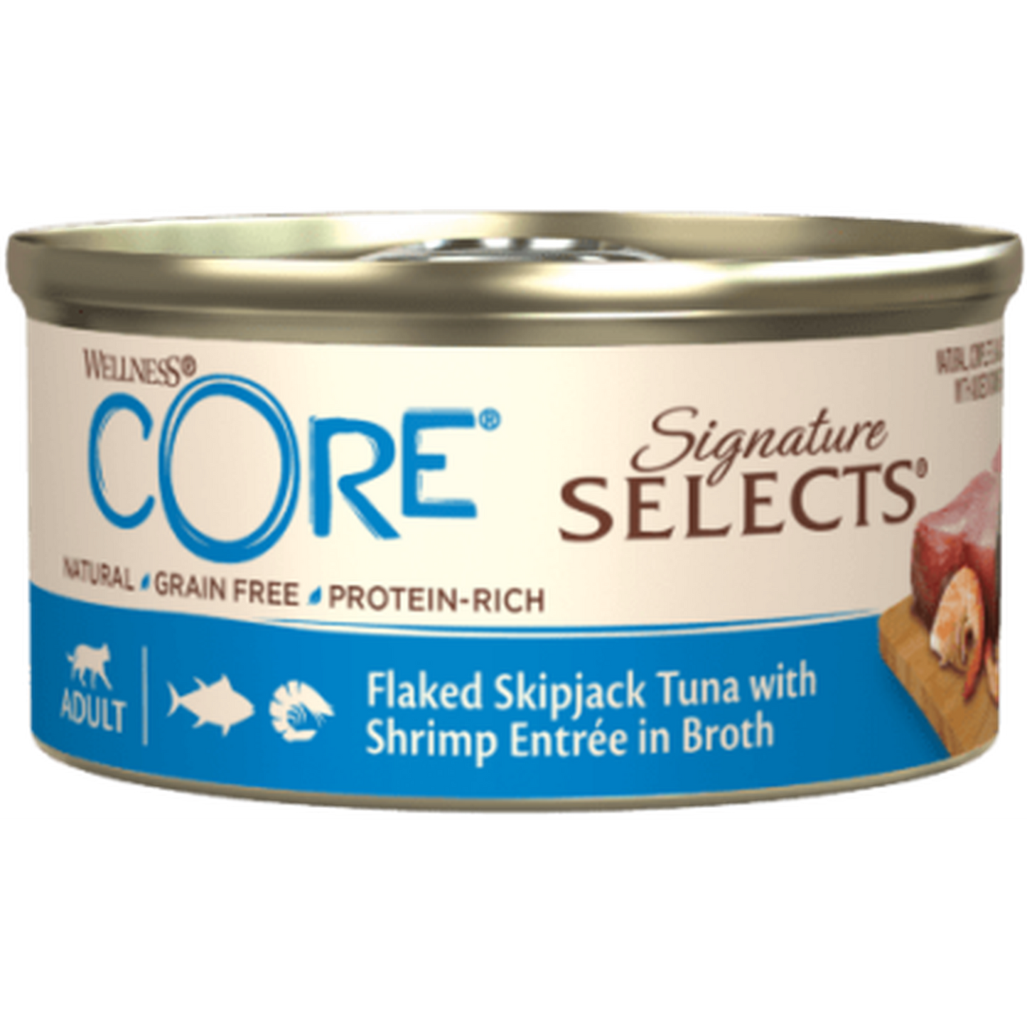 WELLNESS Core Signature Selects Nourriture humide pour chat adulte Boeuf/Poulet 79g