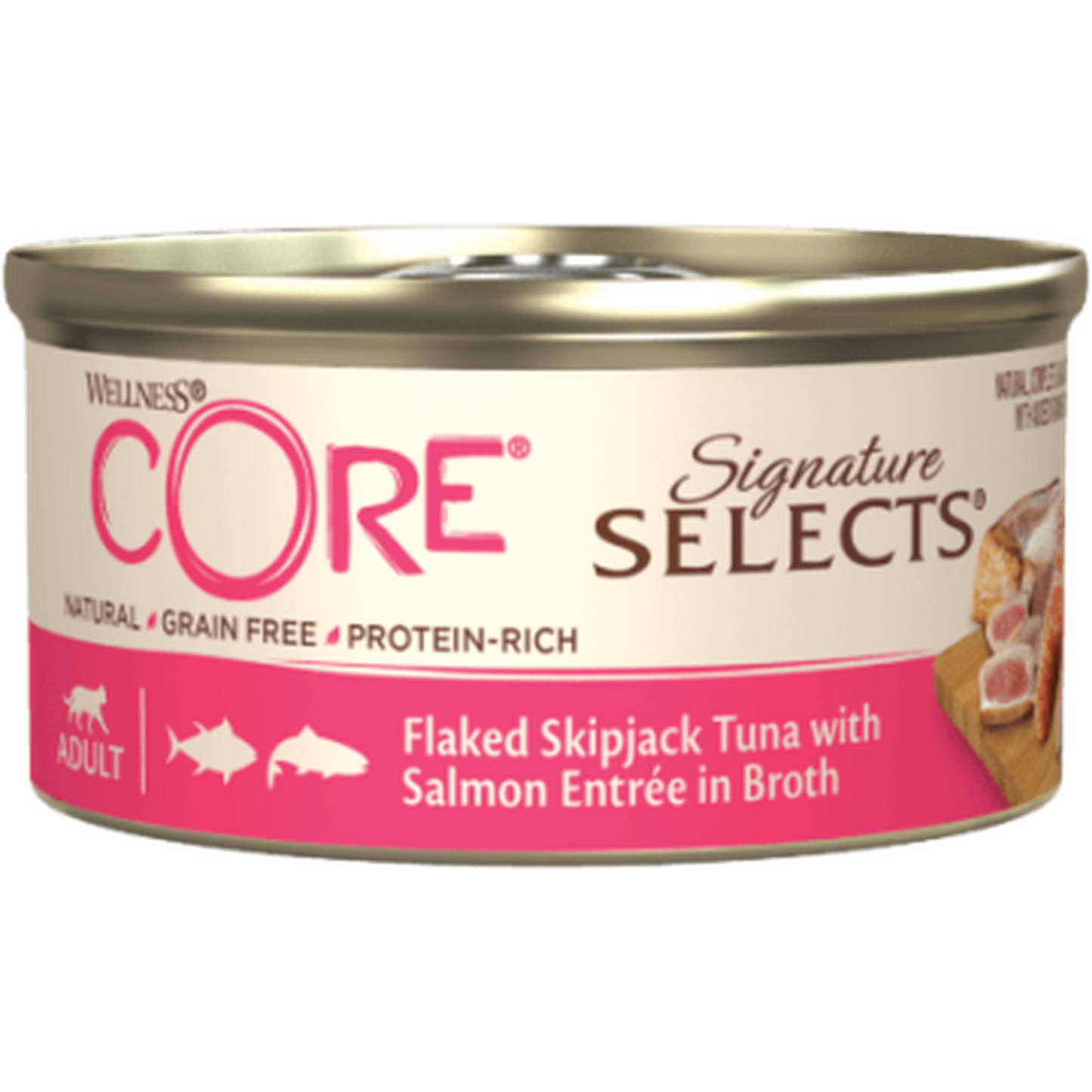 WELLNESS Core Signature Selects Nourriture humide pour chat adulte Boeuf/Poulet 79g