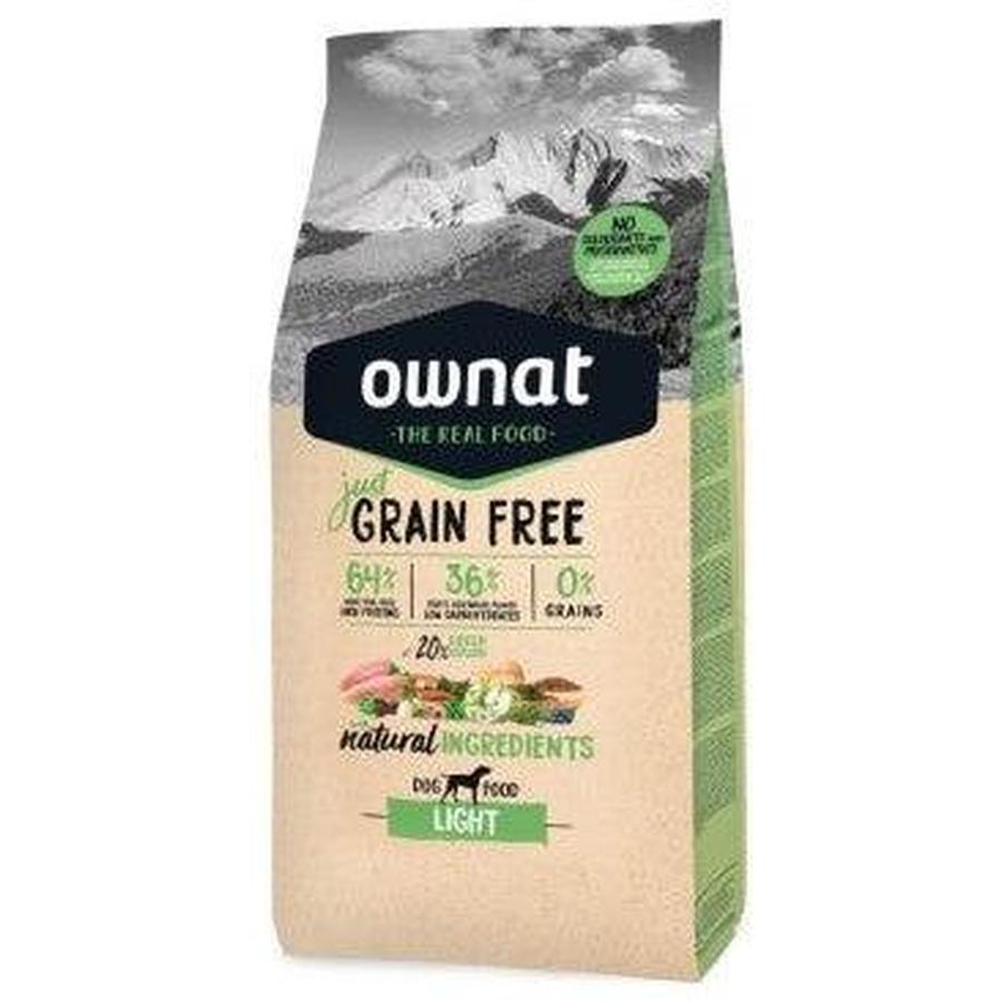 OWNAT Just Grain Free Light Croquettes Chien Adulte Sans Céréales 12kg