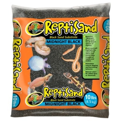 ZOOMED Repti Sand Noir 4,5kg Substrat Naturel pour Reptiles Désertiques