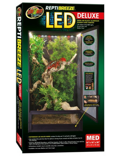 ZOOMED Terrarium ReptiBreeze LED Deluxe X-Large 61x61x122cm
