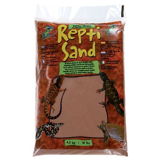 ZOOMED Repti Sand Noir 4,5kg Substrat Naturel pour Reptiles Désertiques