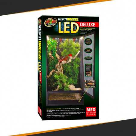 ZOOMED Terrarium ReptiBreeze LED Deluxe X-Large 61x61x122cm