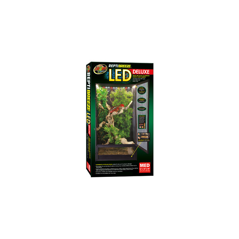 ZOOMED Terrarium ReptiBreeze LED Deluxe X-Large 61x61x122cm