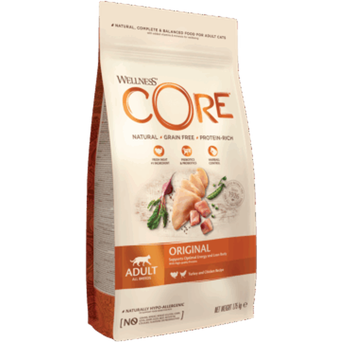 WELLNESS CORE Original Croquettes Chat Dinde Poulet 300g